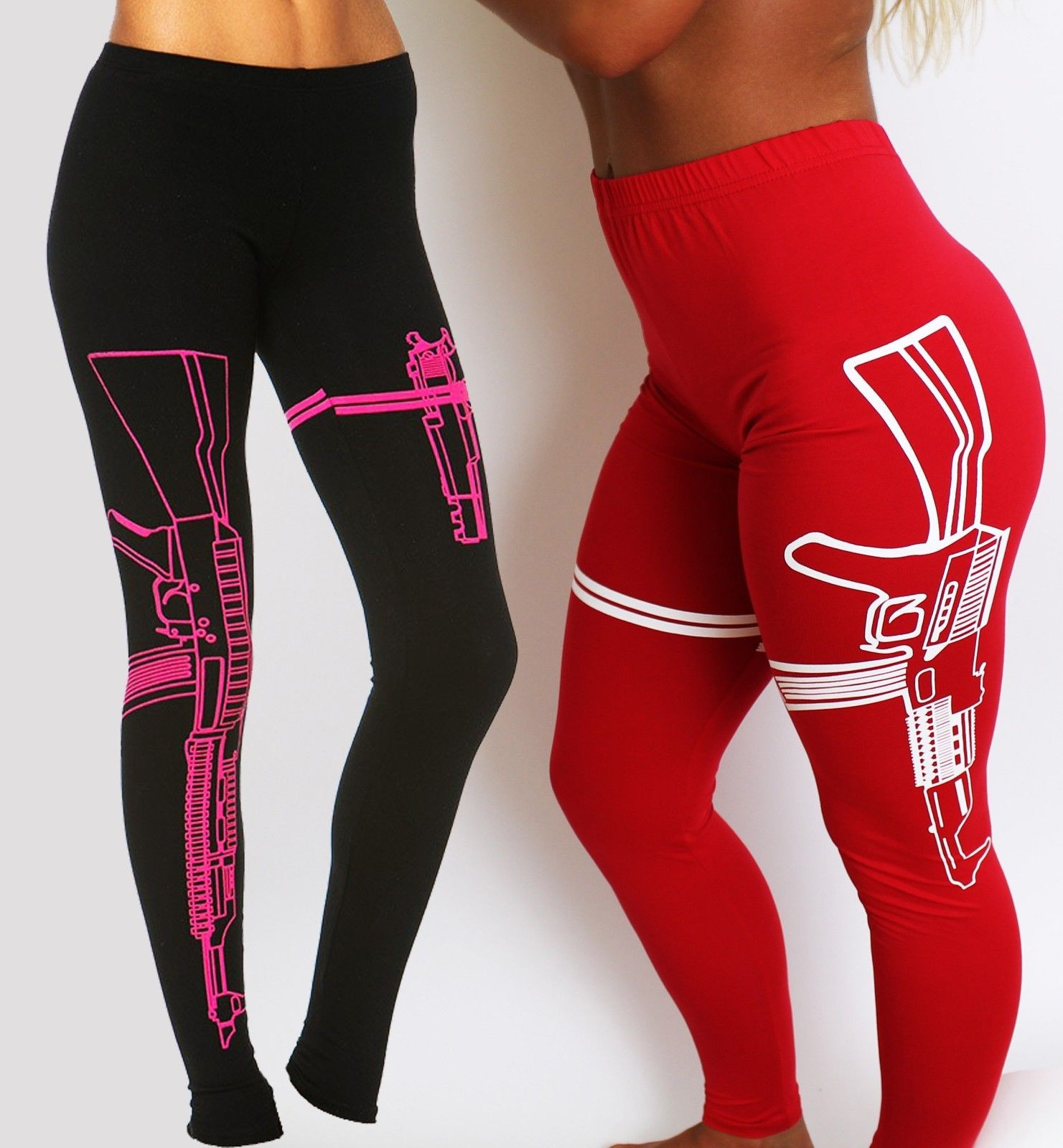 Machine Gun Leggings Gym Pants Fitness Apparel Workout Clothing